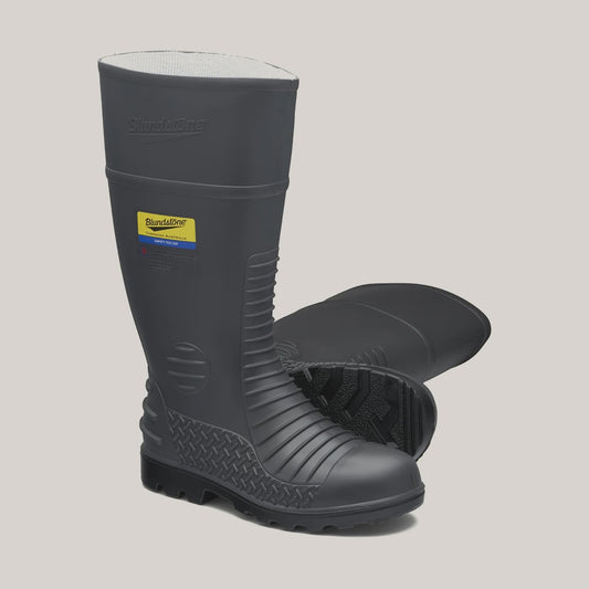 Blundstone Gumboot, Grey safety toe cap  (025)