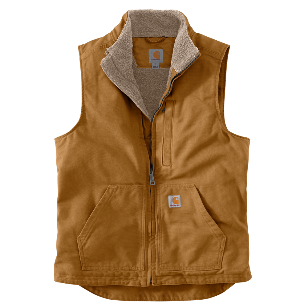 Carhartt WASHED DUCK Sherpa lined Mock neck vest