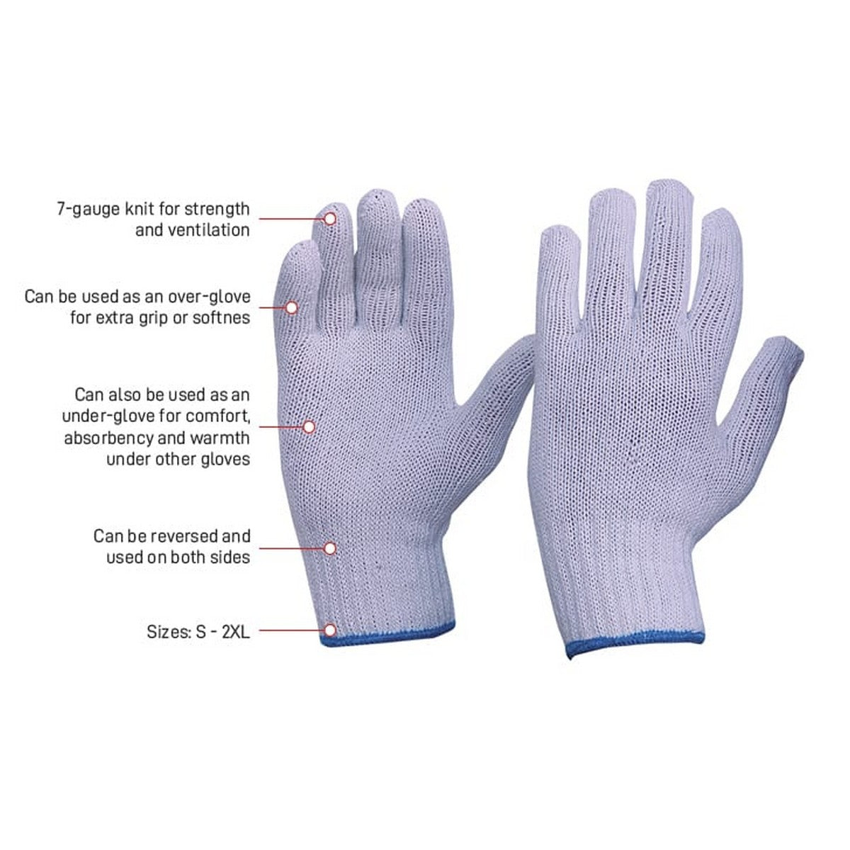 Esko Knitted Poly/Cotton Glove E100