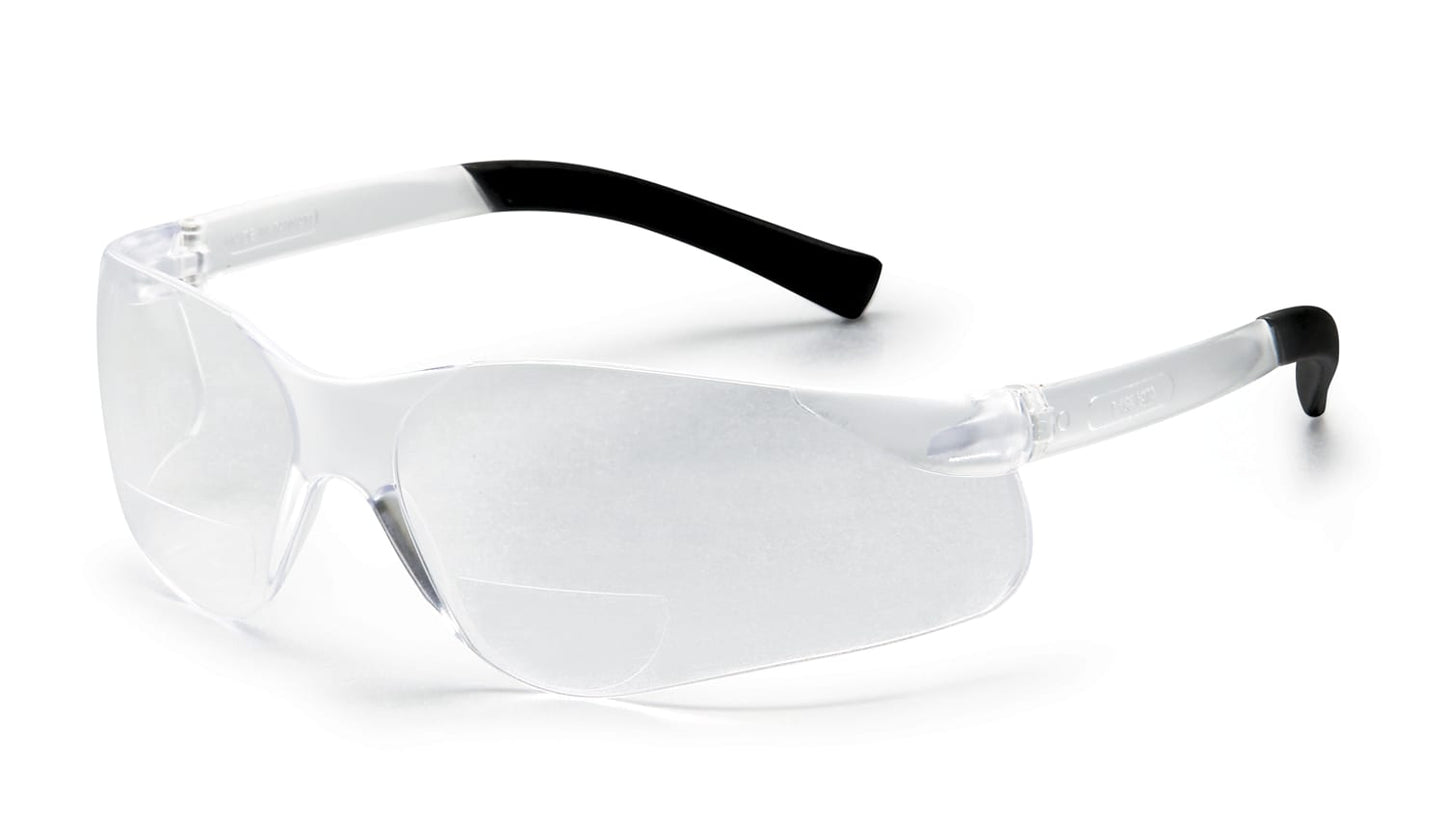 Bi-Focal Safety Glasses - Clear 2.5