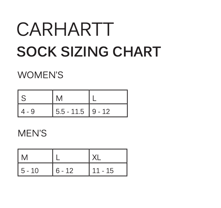 Carhartt Midweight Cotton Blend Crew Sock 3 pack