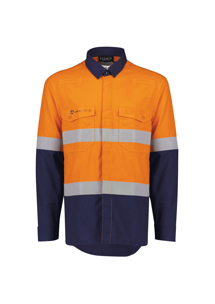 ZW180 - Mens Orange FR Lightweight Spliced Shirt